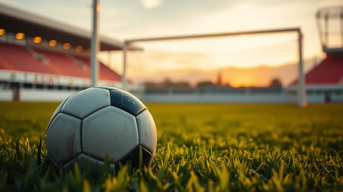 Imagen genérica de un balón de fútbol en un campo de césped.