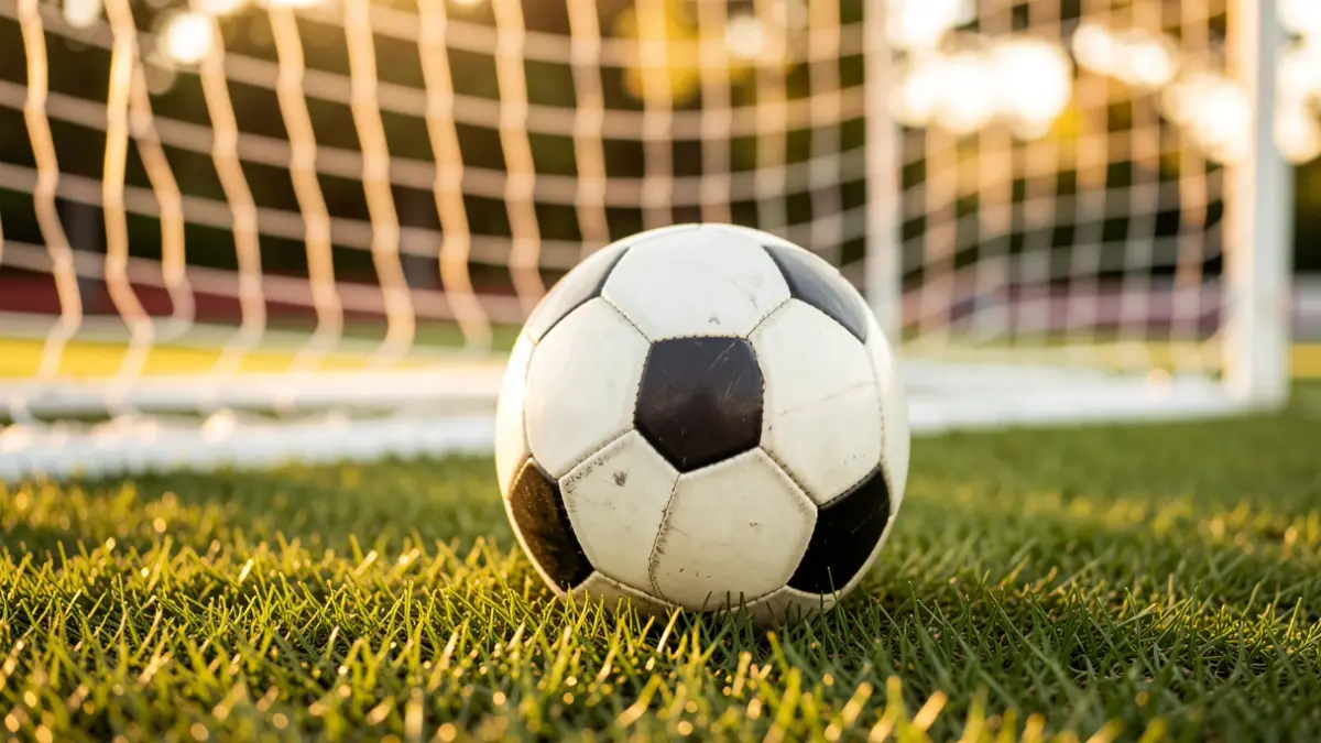 Imagen genérica de un balón de fútbol sobre el césped de un estadio.