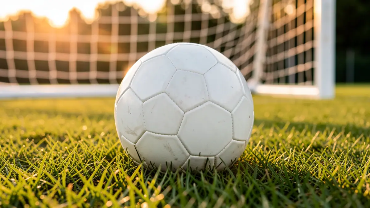 Imagen genérica de un balón de fútbol sobre el césped.