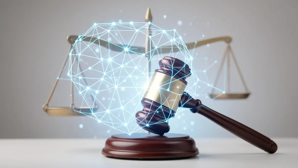 Imagen genérica de inteligencia artificial y derecho.