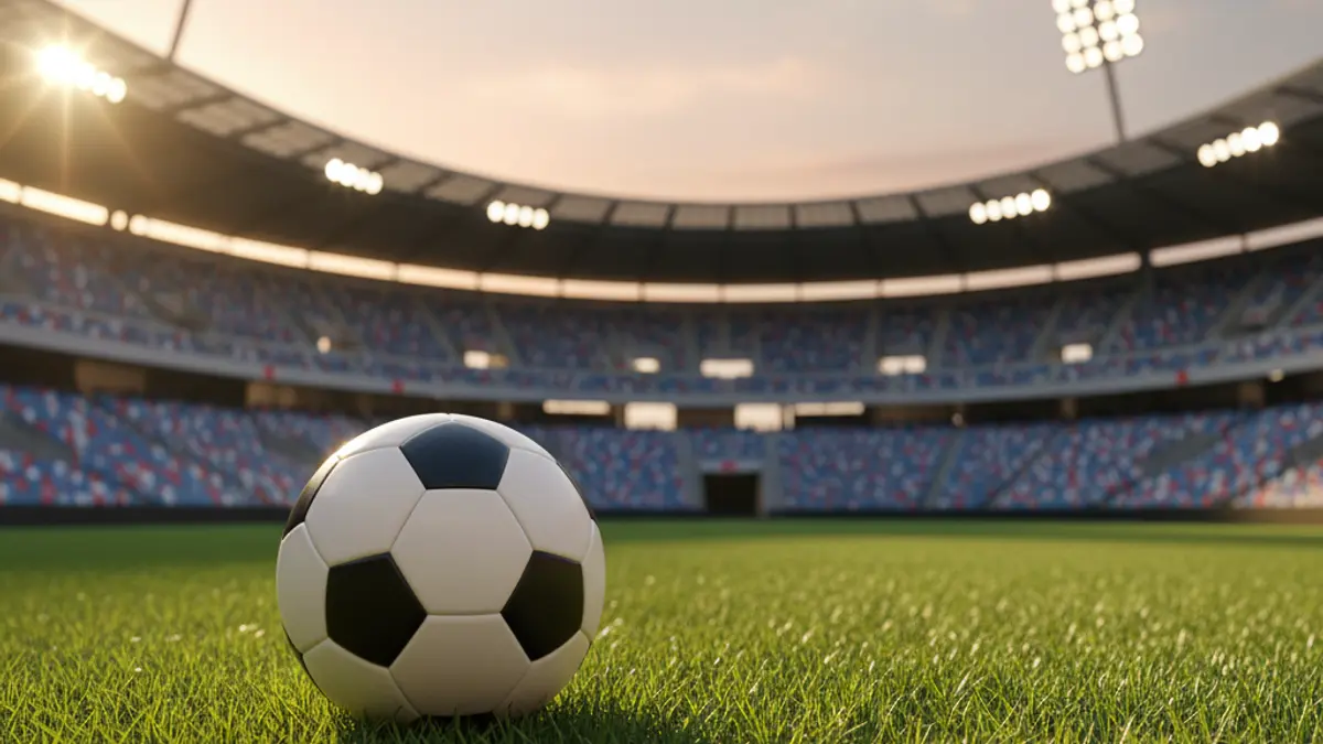 Imagen genérica de un balón de fútbol en un campo.