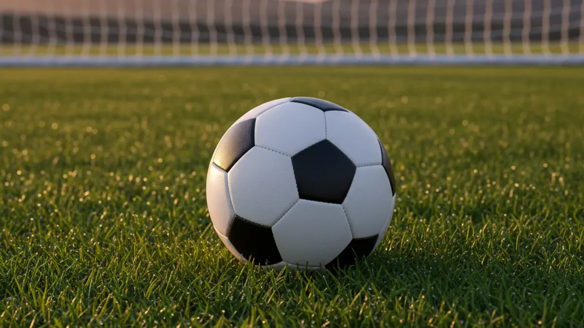 Imagen genérica de un balón de fútbol en un campo de césped, simbolizando el deporte base.