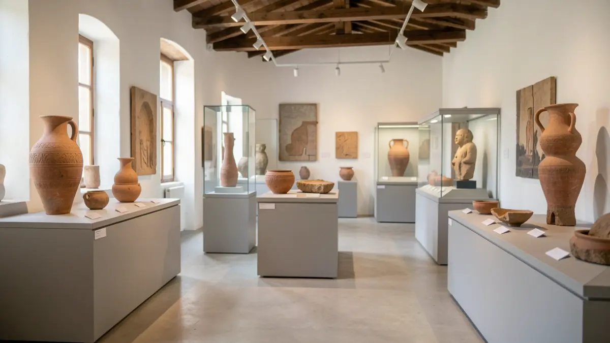 Generic image of the interior of the Museum of Fuerteventura with exhibits.