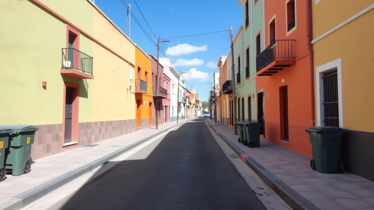 Imagen genérica de una calle limpia y ordenada en un barrio canario.