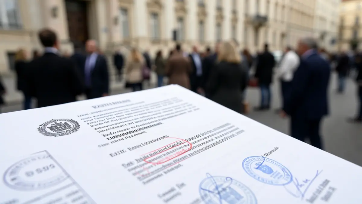 Generic image of a legal document with official stamps.