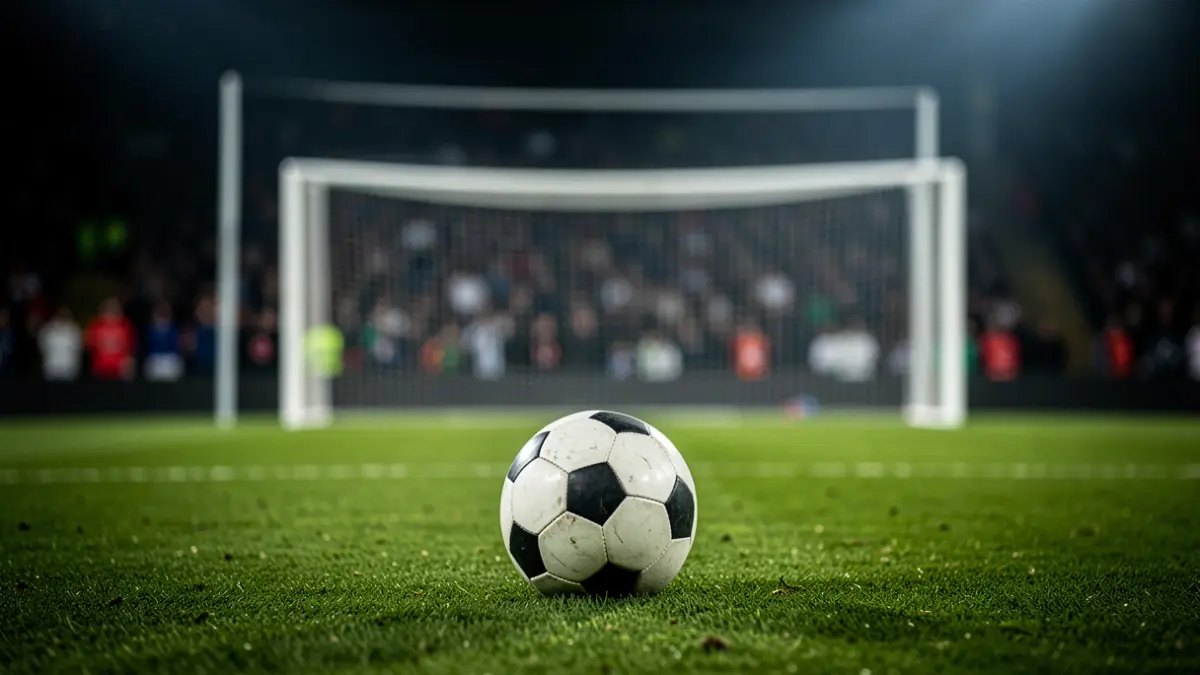 Imagen genérica de un campo de fútbol con un balón.