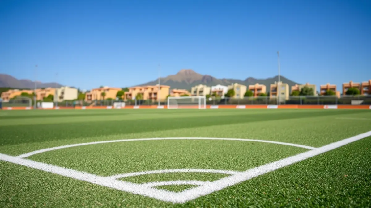 Imagen genérica de un campo de fútbol 7.