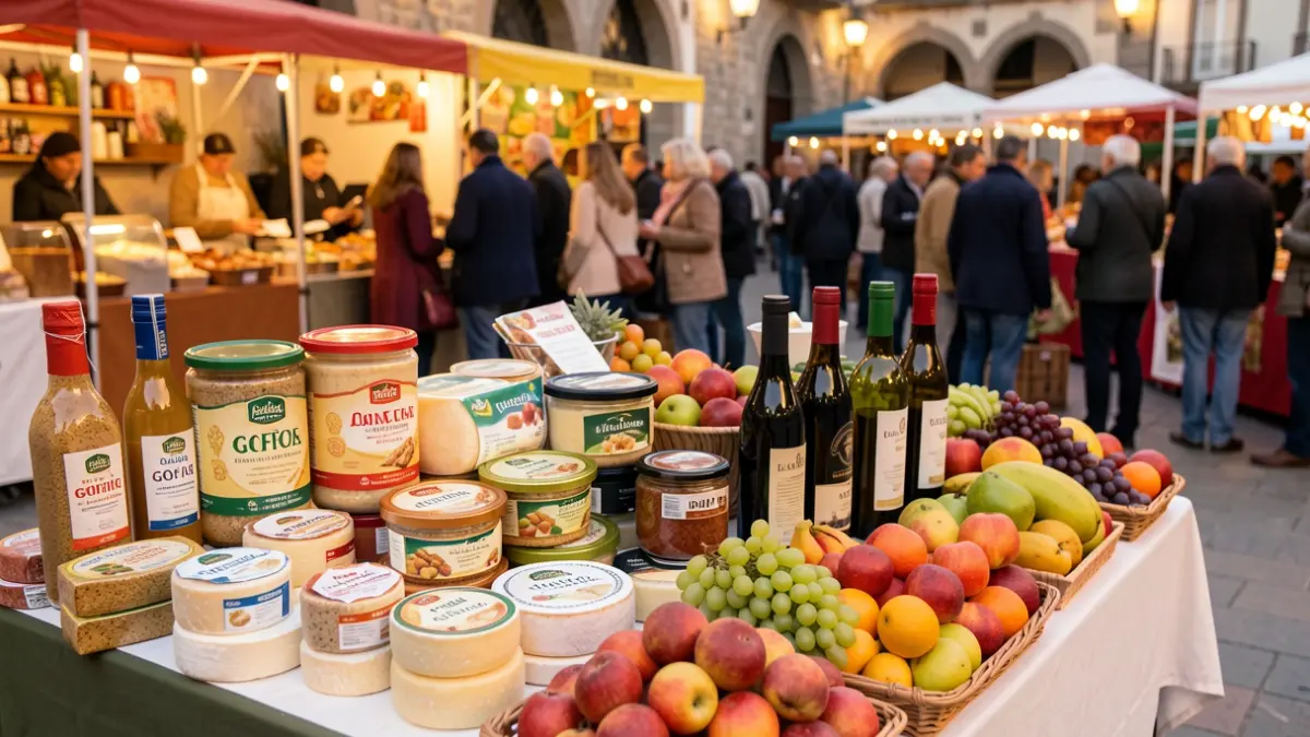 Display of Gran Canaria gastronomic products at the GastroCanarias fair.