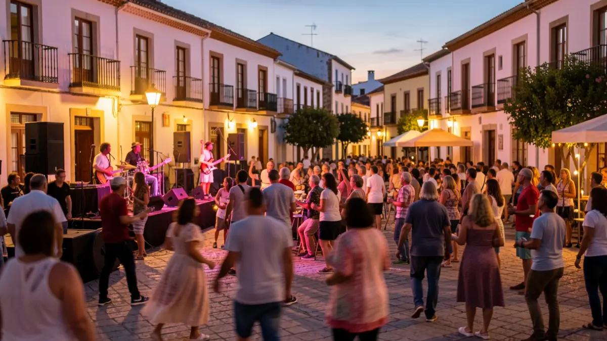 Imagen genérica de un festival cultural al atardecer en Canarias.