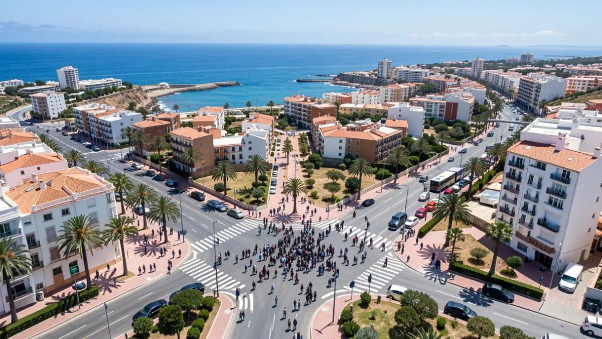 Imagen genérica de un nudo de carreteras en Ingenio, Gran Canaria.