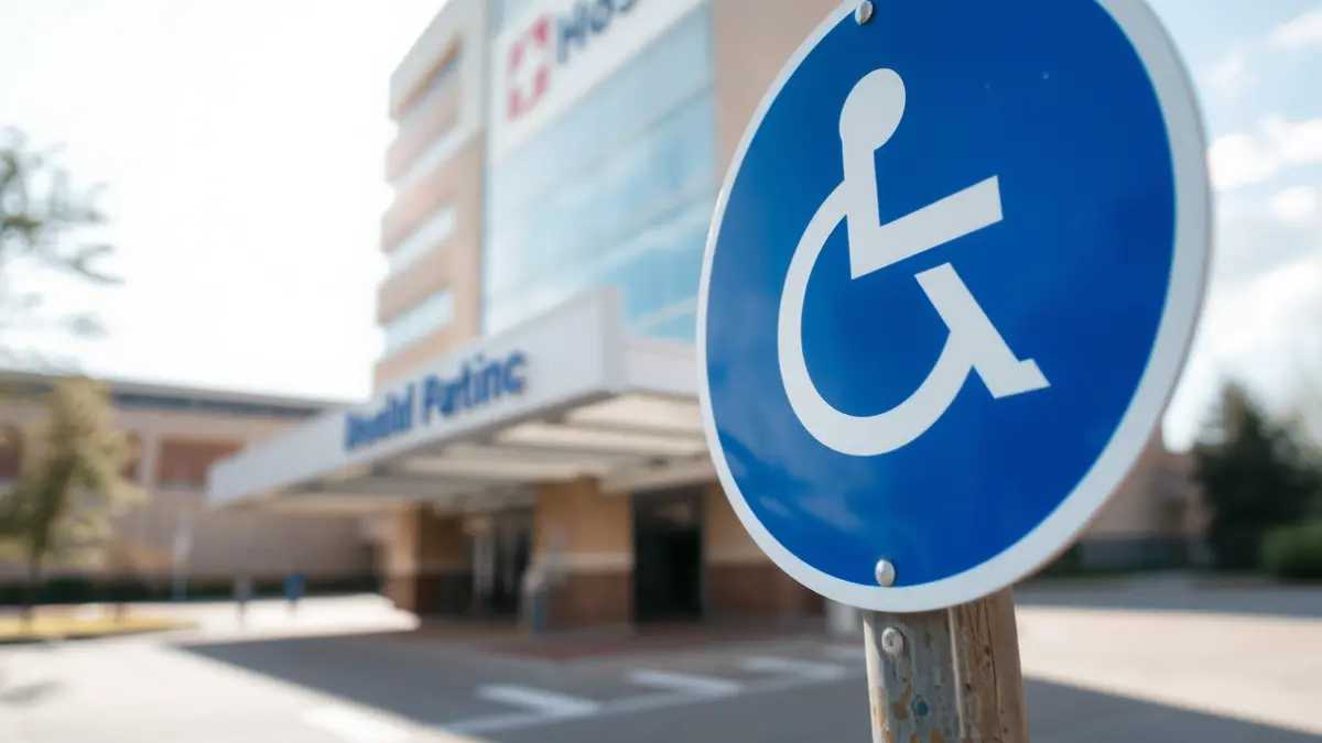Disabled parking sign
