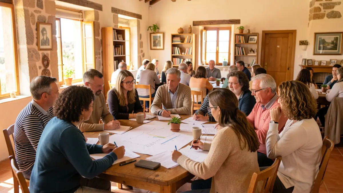 Imagen genérica de un grupo de personas reunidas en un acto político en Canarias.