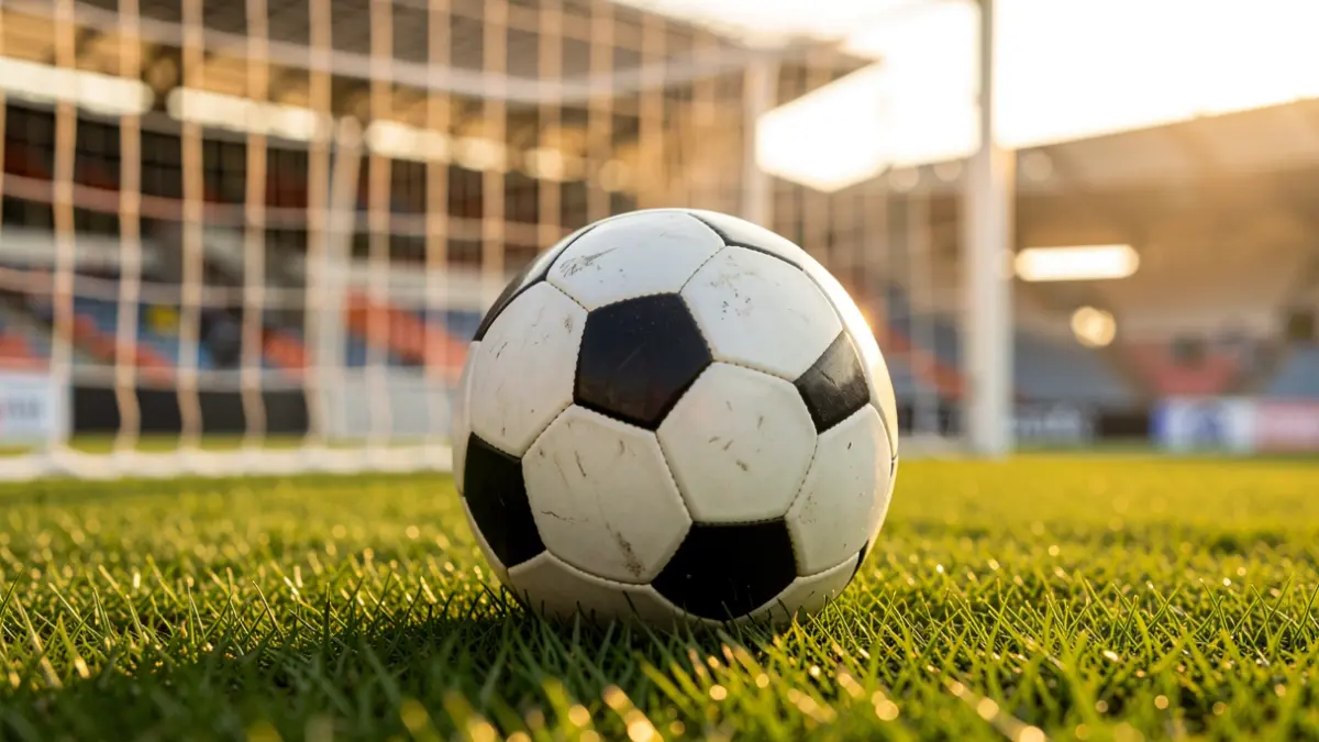 Imagen genérica de un balón de fútbol sobre césped.