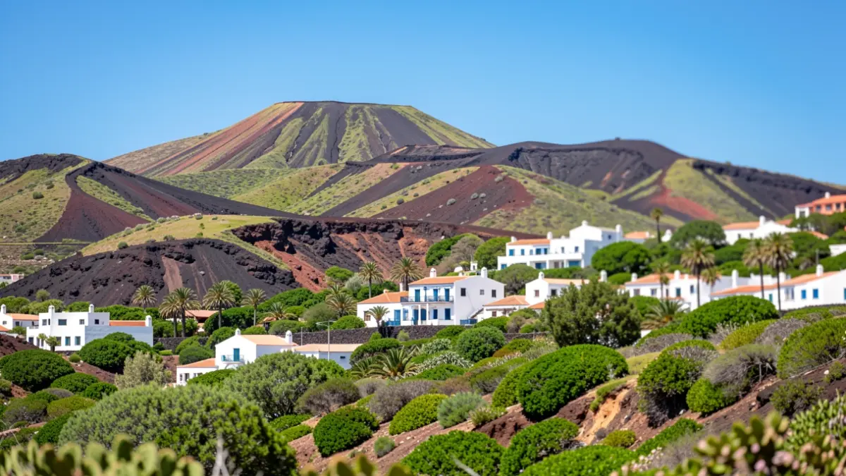Imagen genérica de la isla de La Gomera con su paisaje volcánico y arquitectura tradicional.