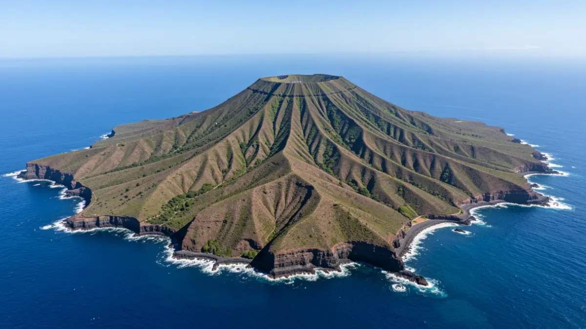 Imagen genérica de la isla de La Gomera, mostrando su paisaje volcánico y costa.