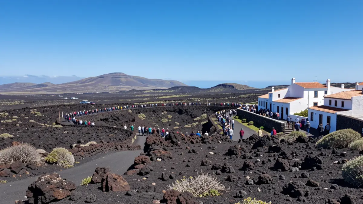 Generic image of a Canary Islands landscape with traditional architecture.