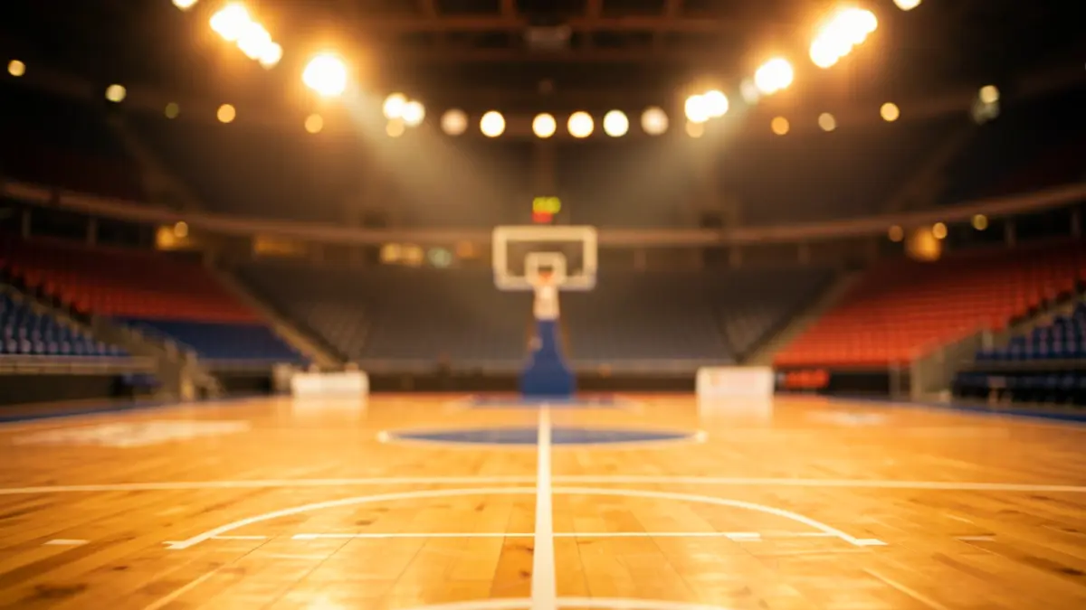 Generic image of a basketball court.