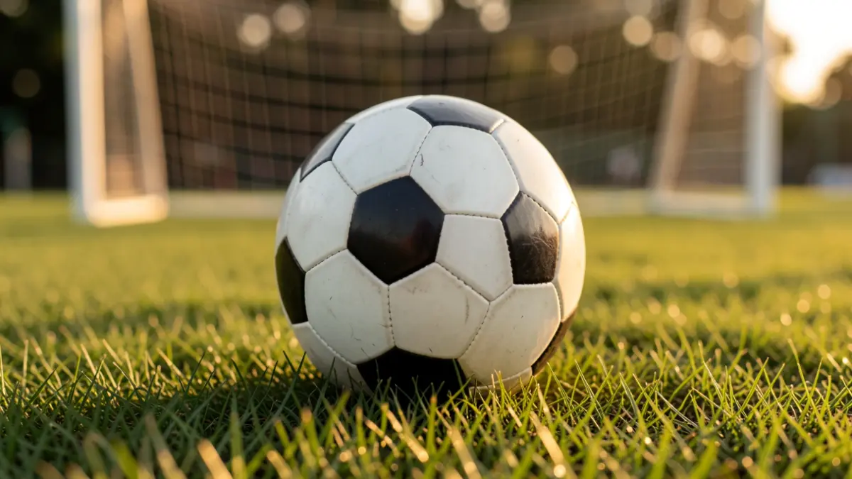 Imagen genérica de un balón de fútbol sobre césped.