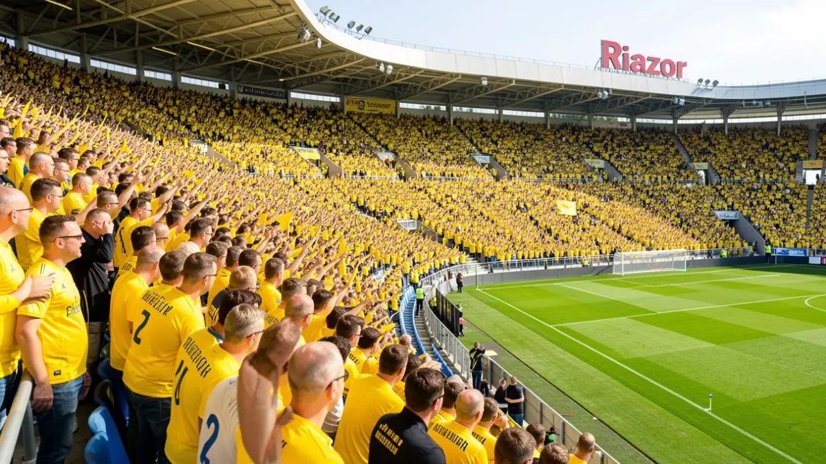 Generic image of UD Las Palmas fans in a stadium.