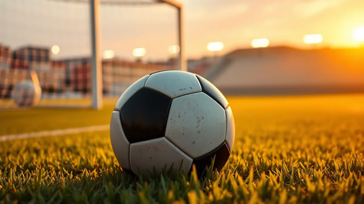 Imagen genérica de un balón de fútbol en un campo de césped.