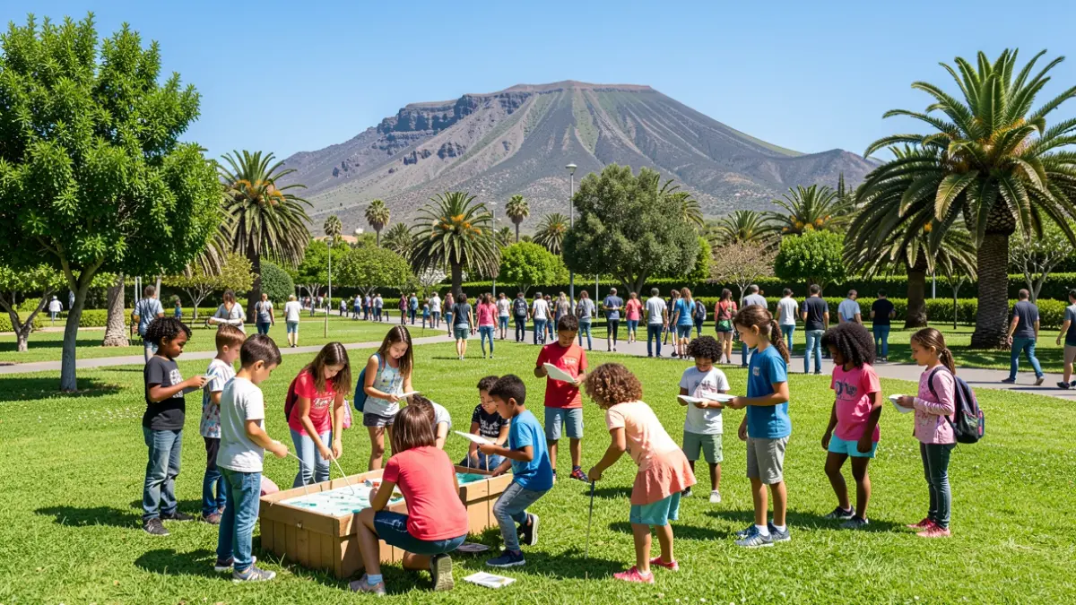 Generic image of children participating in outdoor educational activities in Gran Canaria.