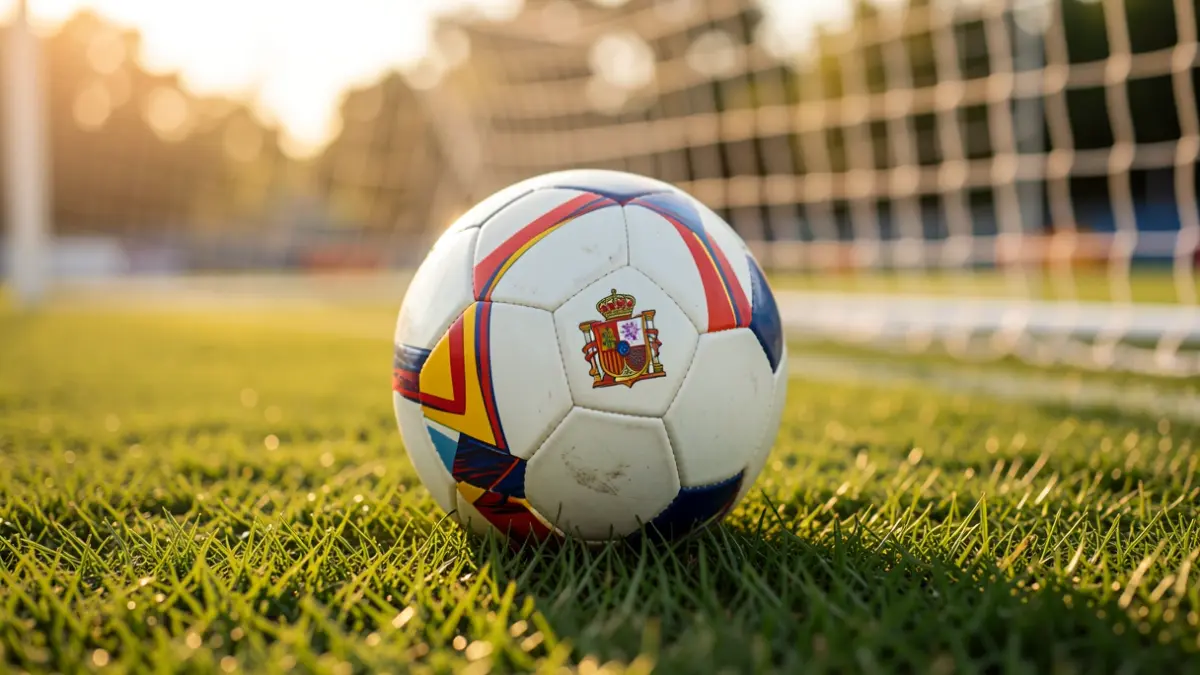 Generic image of a soccer ball on grass.