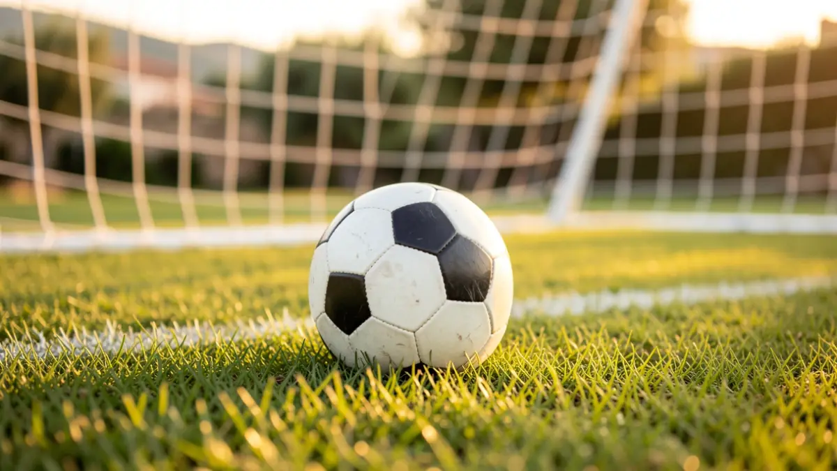 Imagen genérica de un balón de fútbol sobre el césped de un campo de entrenamiento.