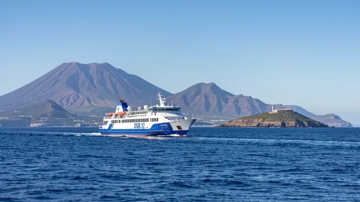 Imagen genérica de un ferry navegando entre islas en Canarias.