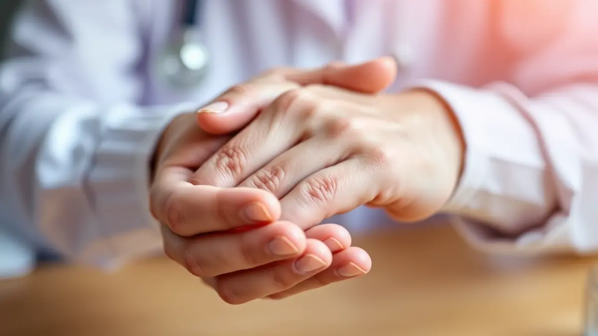 Imagen genérica de unas manos sosteniendo suavemente la mano de una persona mayor, simbolizando el cuidado y el apoyo en el contexto de una enfermedad neurodegenerativa.