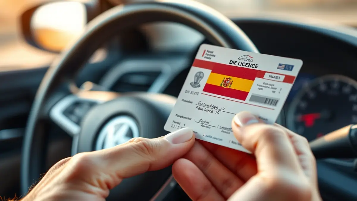 Imagen genérica de un carnet de conducir español.