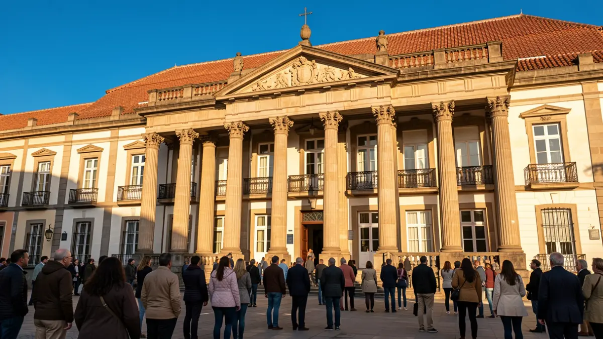 Facade of the Canary Islands Government building.