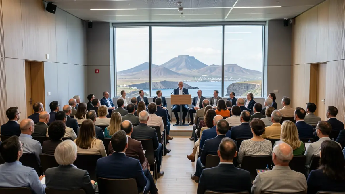 Imagen genérica de un acto de presentación de oposiciones en Canarias.