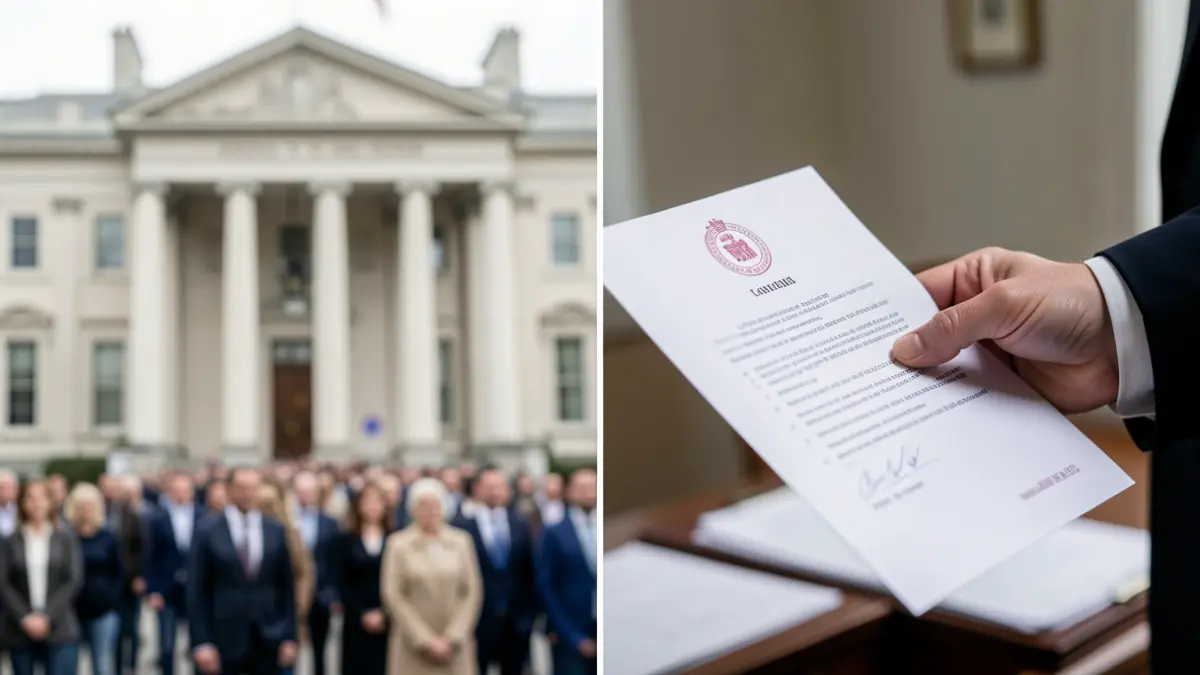 Generic image of a government building and an official document.