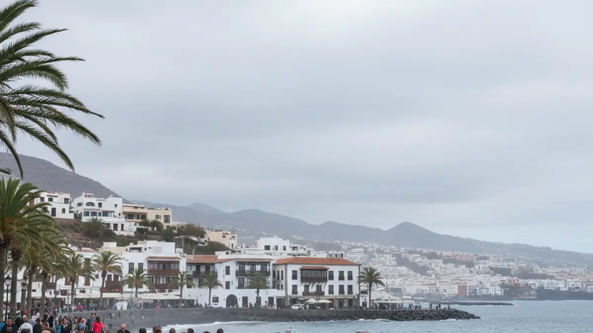 Imagen genérica de un día nublado en una localidad costera de Gran Canaria.