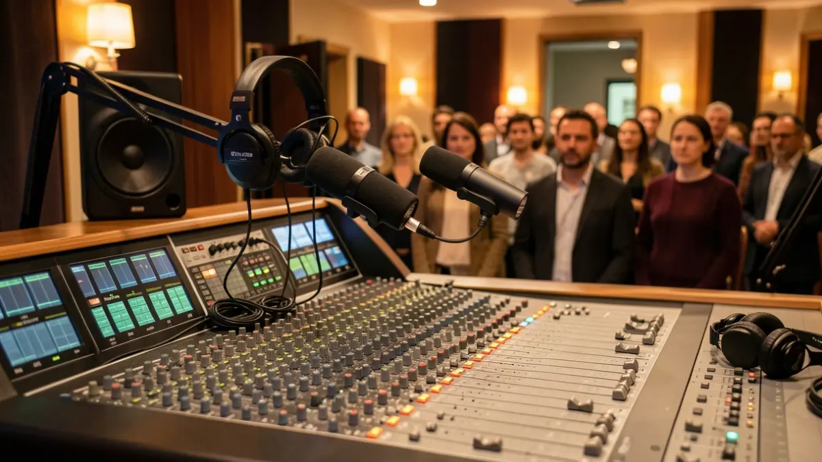 Generic image of a radio studio.
