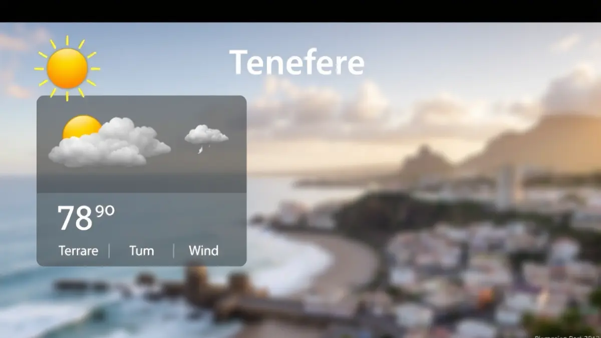 Generic image of a weather forecast with sun and cloud symbols.
