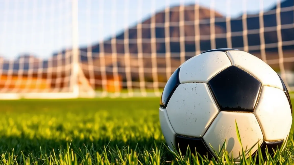 Imagen genérica de un balón de fútbol en un campo de césped.