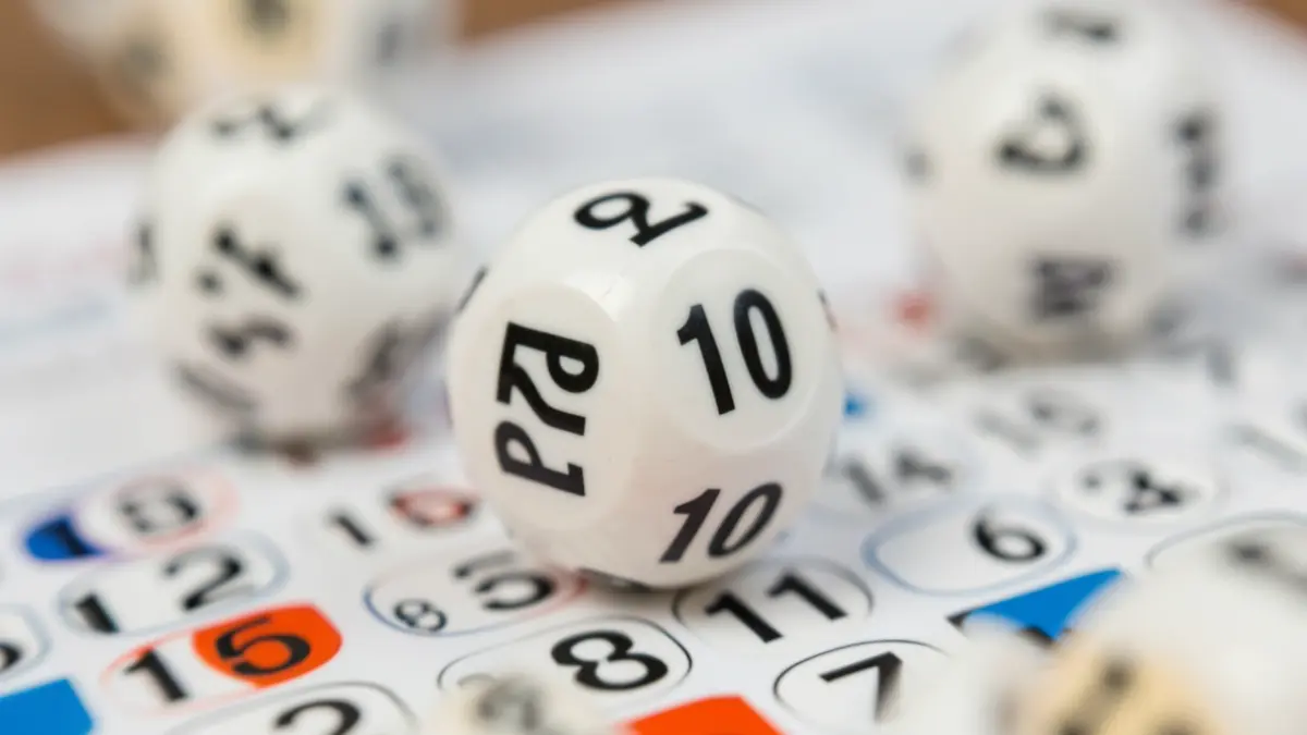 Generic image of lottery balls and a ticket.