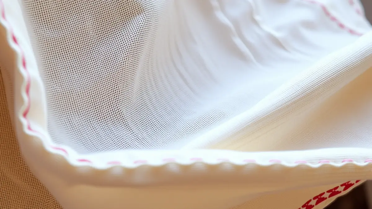 Generic image of traditional Canarian clothing fabric, showing texture and details.
