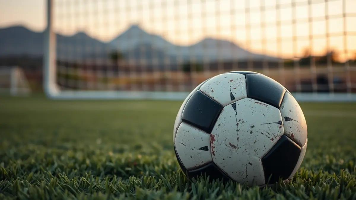 Generic image of a soccer ball on artificial turf.