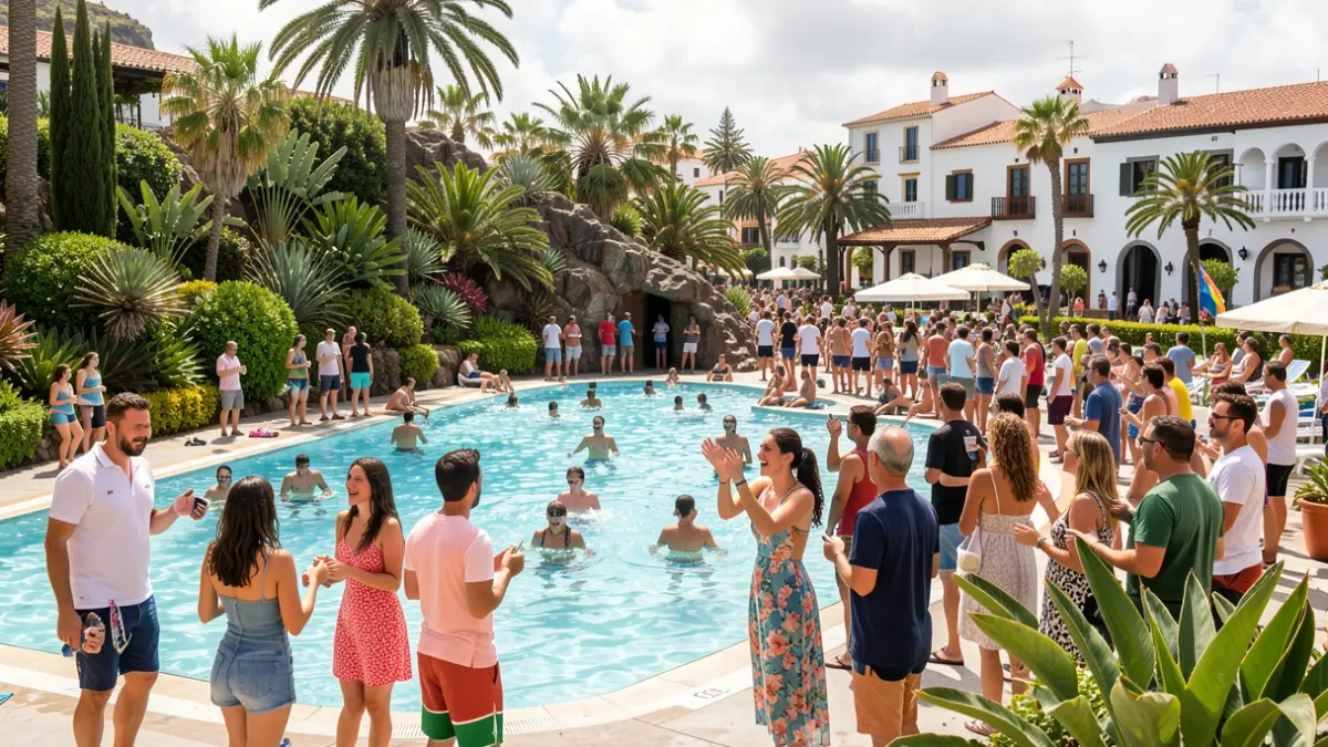 Imagen genérica de un parque acuático en Canarias celebrando un evento especial.