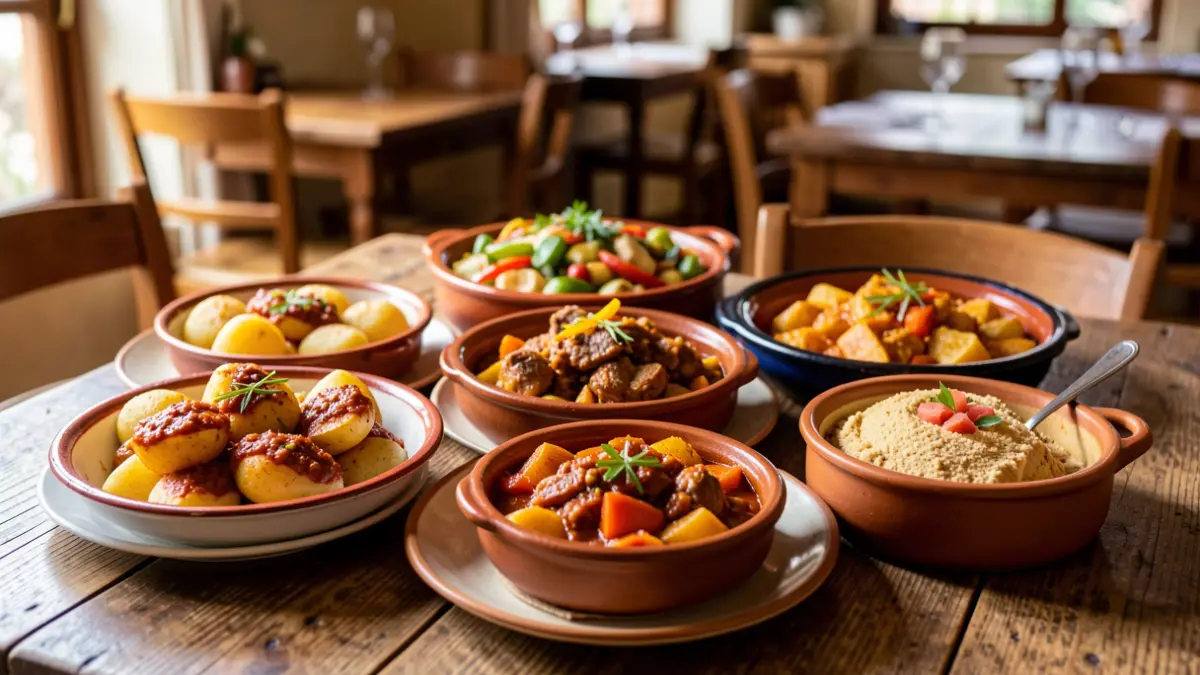 Generic image of typical Canarian dishes celebrating the Day of Canarias.