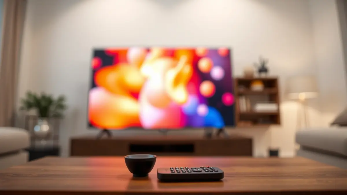 Generic image of a television screen with a remote control, representing media consumption.