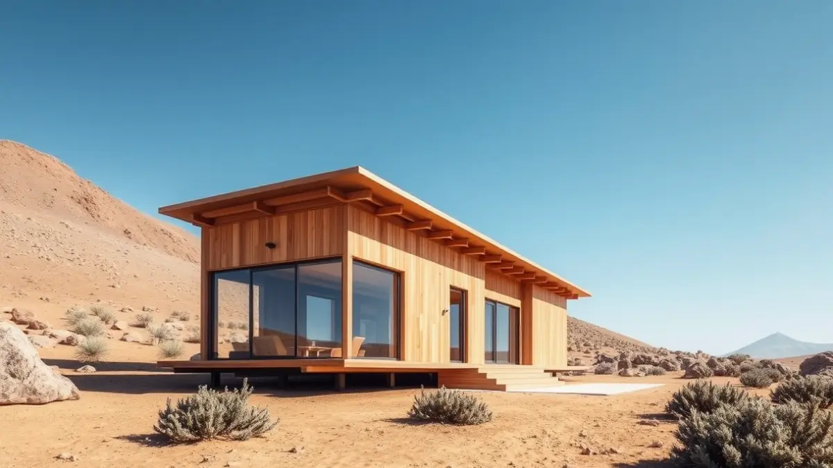 Sustainable visitor center at an archaeological site in the Canary Islands
