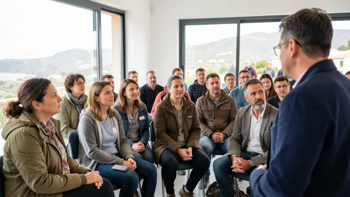 Generic image of volunteers receiving training.