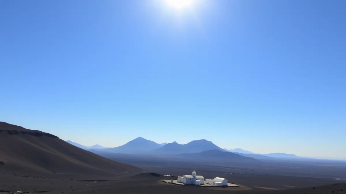 Imagen de un día soleado en un paisaje volcánico canario.