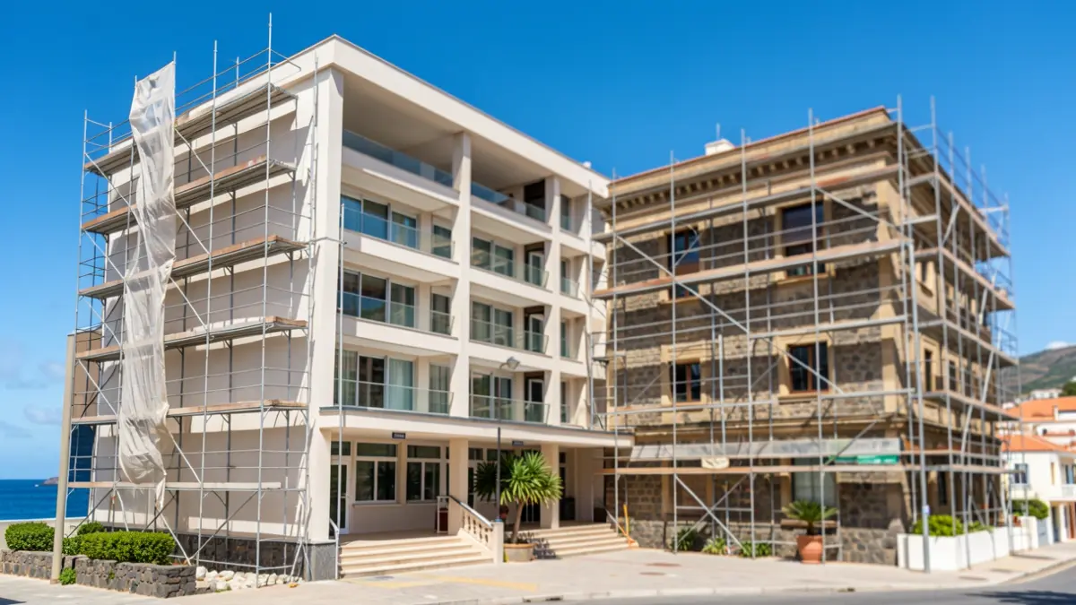 Imagen genérica de un centro educativo en Canarias con obras de mantenimiento.