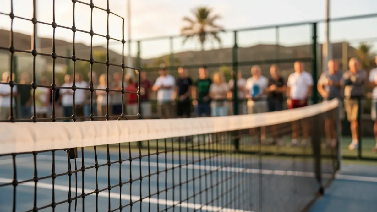 Imagen genérica de una pista de pádel en Canarias.