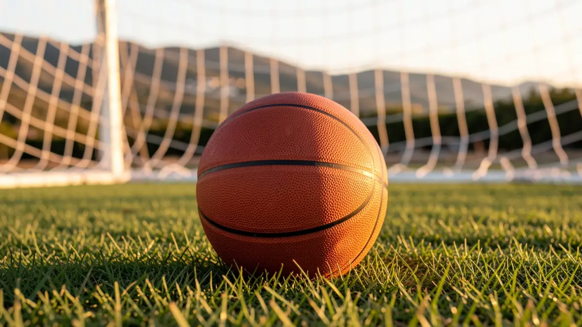 Generic image of a basketball on grass.