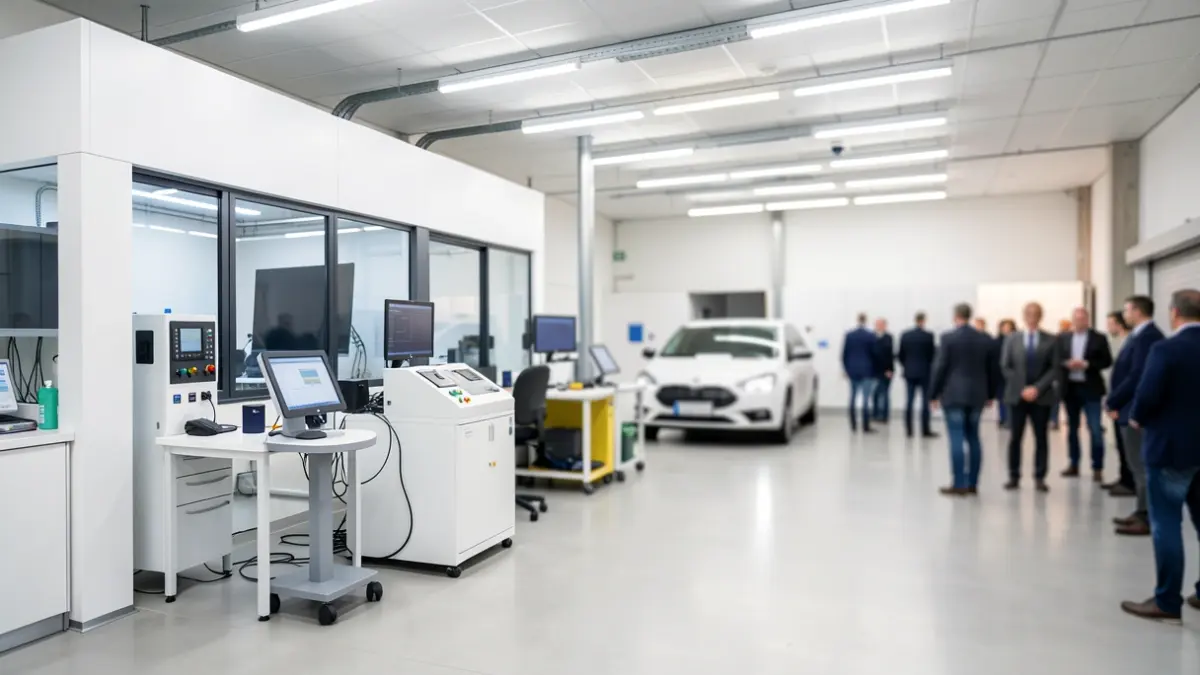 Image of a modern ITV inspection station in Canarias with state-of-the-art equipment.